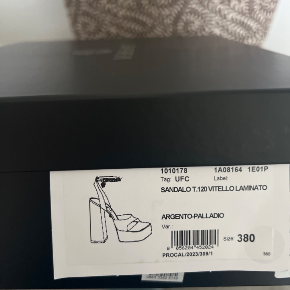 Silver Versace Platform Sandals - image 3